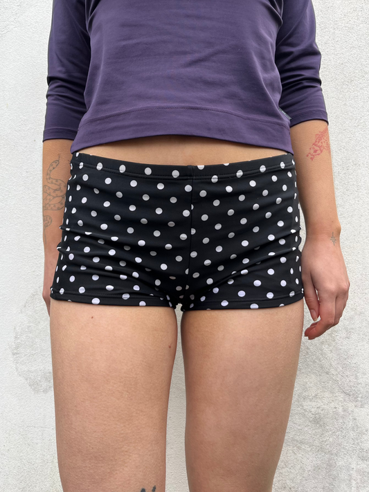 polka dot mini shorts