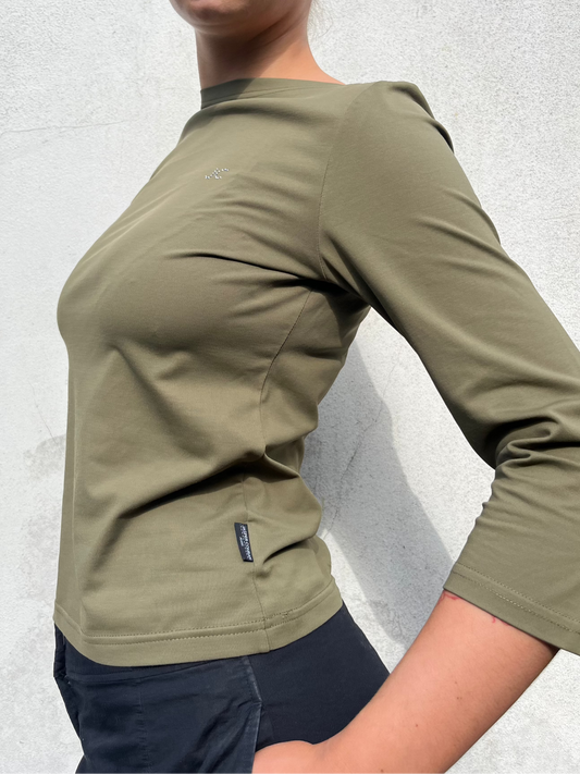 slouchy khaki top