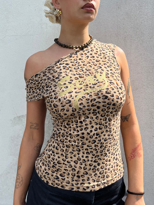leopard asymmetric tank
